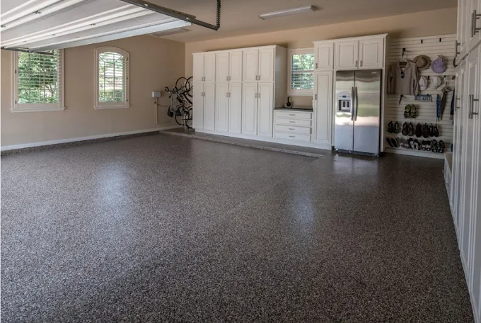 Modern coating system in Tampa garage