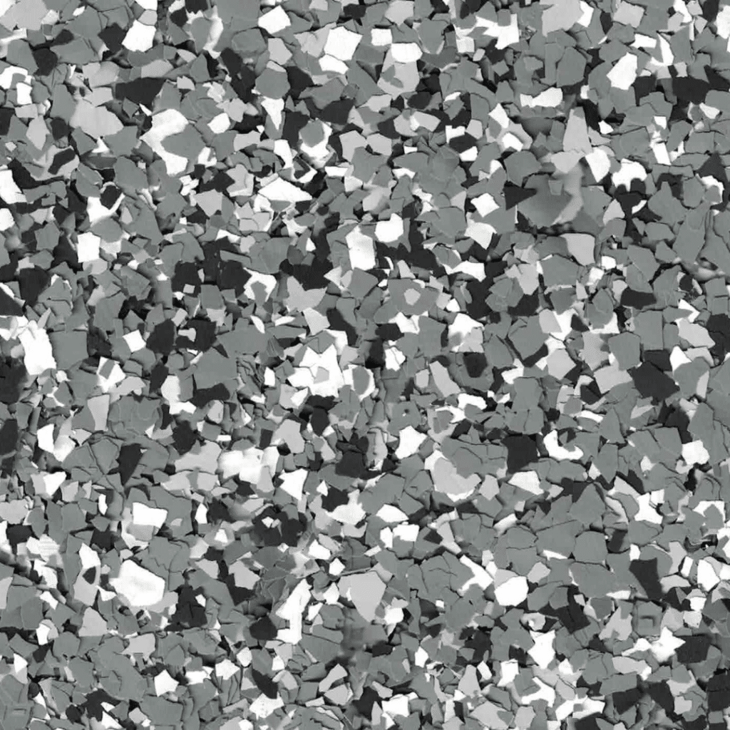 The image shows a close-up view of a speckled camouflage pattern with various shades of gray and white, resembling broken or torn pieces.